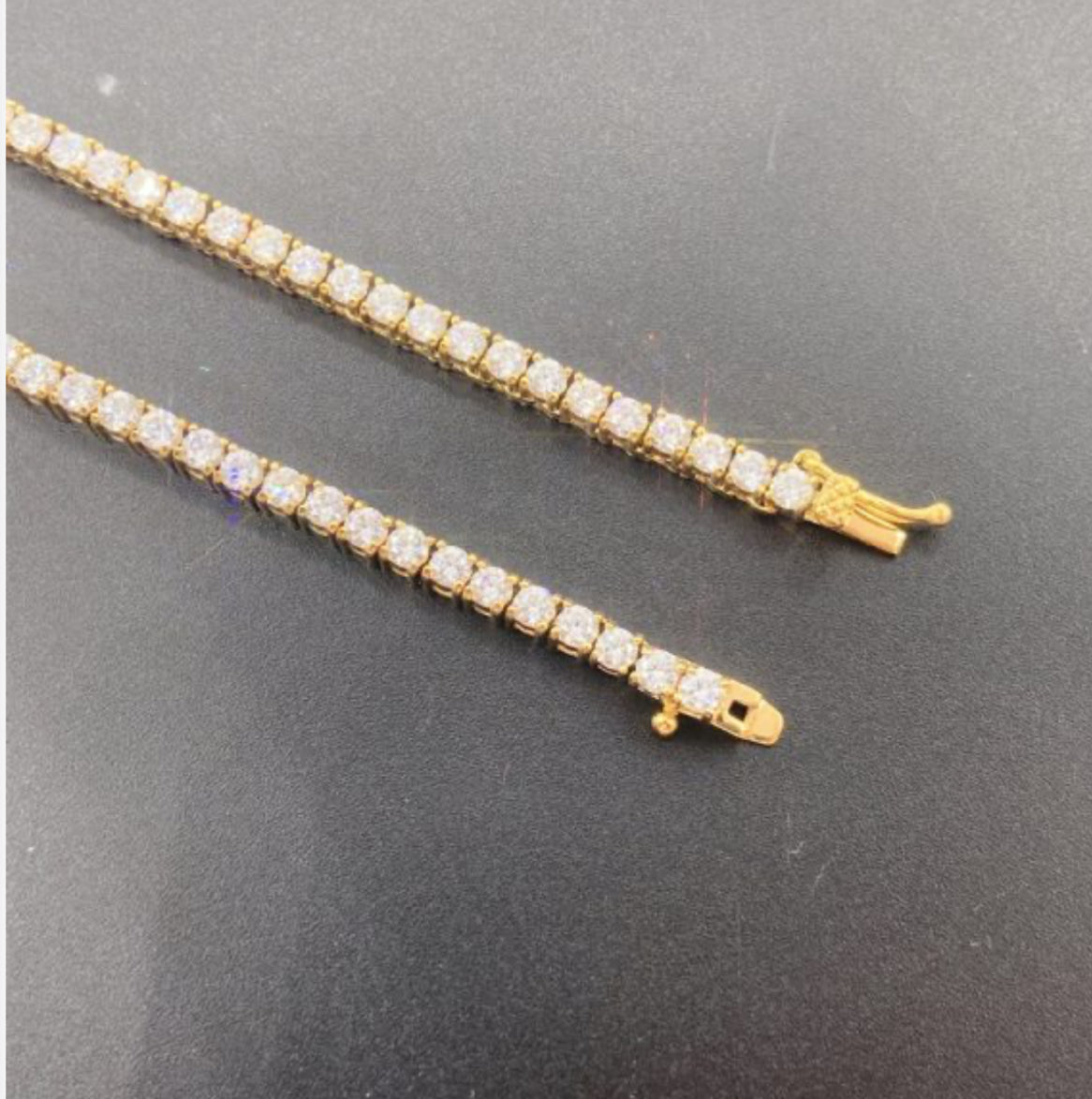 Spot European And American Ins Hot Sales 3Mm Stainless Steel Tennis Chain Inlaid With Zircon Hip-Hop Single Row Men’S Hiphop Jewelry